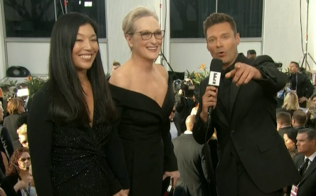 Meryl Streep, Ai-jen Poo, Golden Globes 2018 Meryl Streep, Ai-jen Poo, Golden Globes 2018